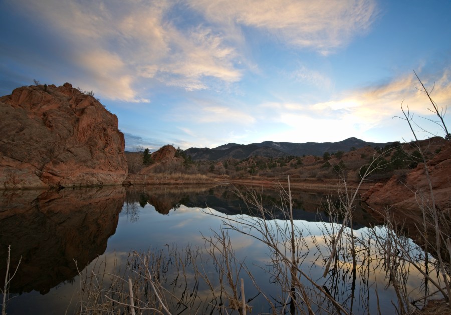 Red Rock Canyon Open Space at&nbsp;Sunset